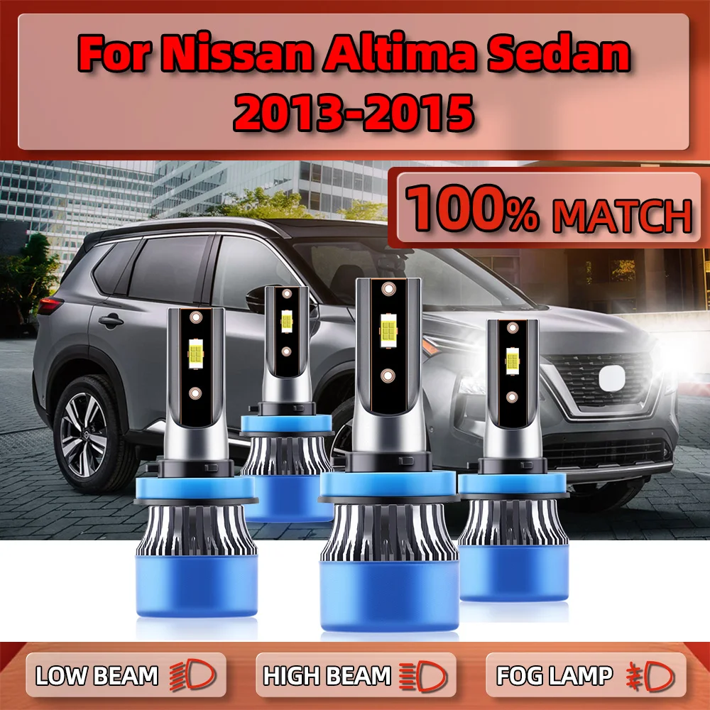 40000LM LED Car Headlight Bulbs 240W High Low Beam Turbo Auto Lamps 6000K White 12V For Nissan Altima Sedan 2013 2014 2015 