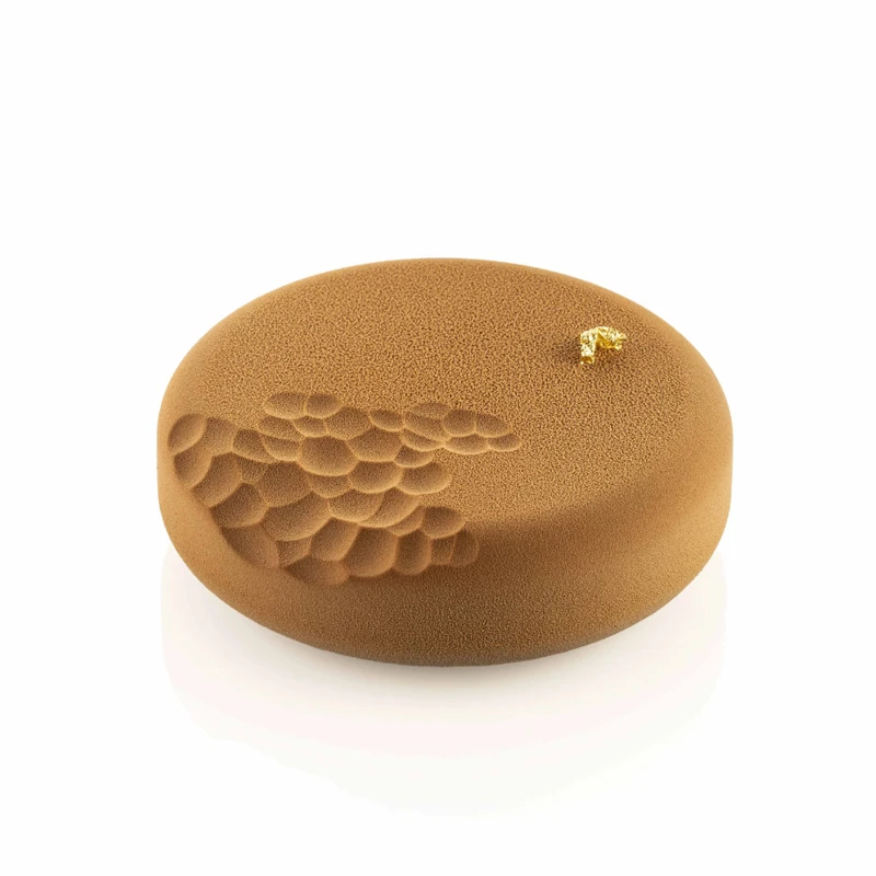 Top Sand Dune or Snowflake Texture Design Cylindrical Mousse Silicone Cake Mold Kitchen Baking Tools Food Grade Dessert Bakeware