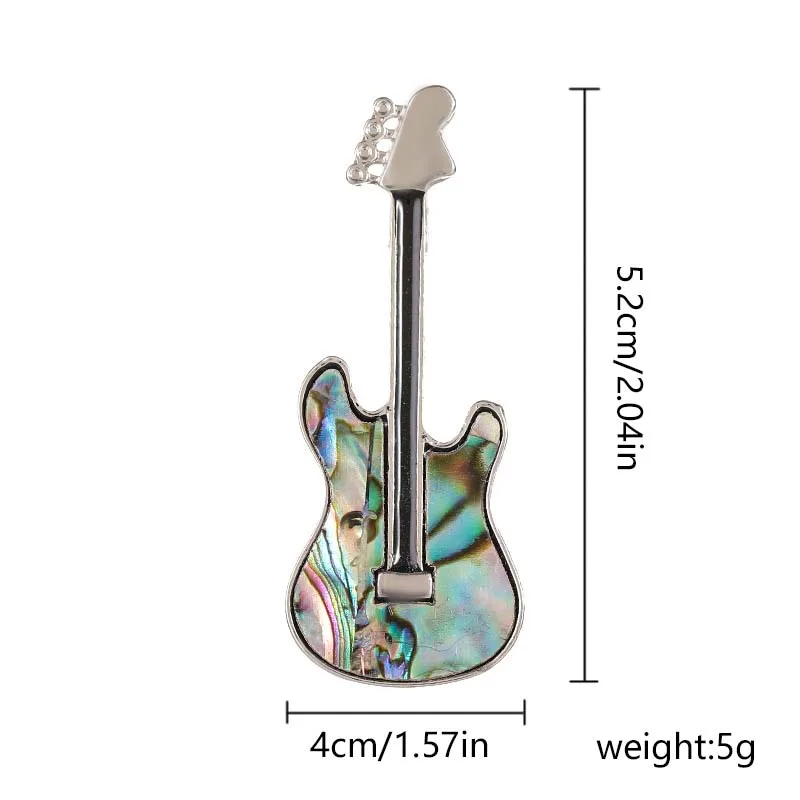 Classic Musical Violin Guitar Brooches for Women Men Exquisite Rhinestones Instruments Badge Pin Suit Scarf Clothes Accessories