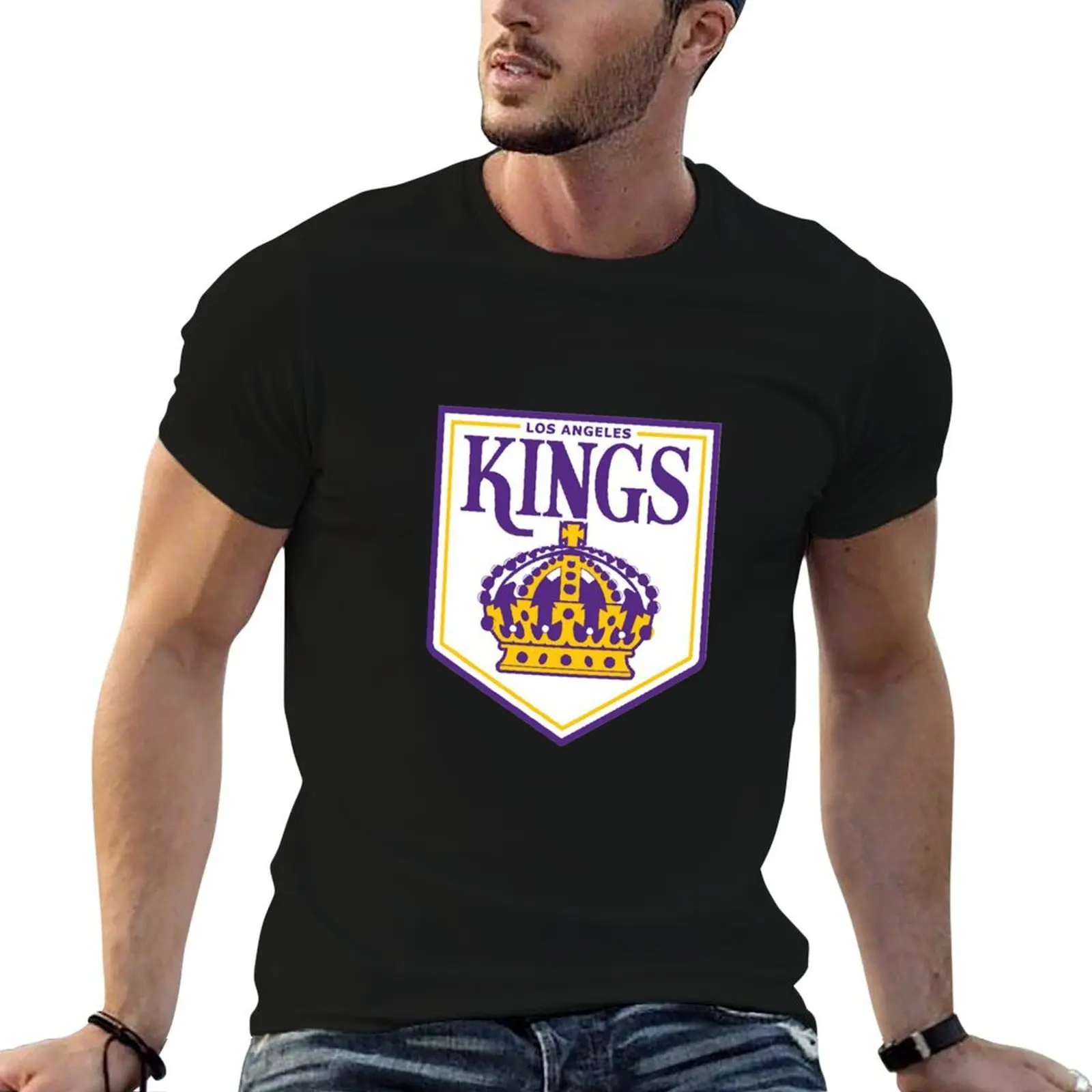 

Kings-los angeles Essential T-Shirt t shirt man plain cotton t shirts high quality T-Shirt