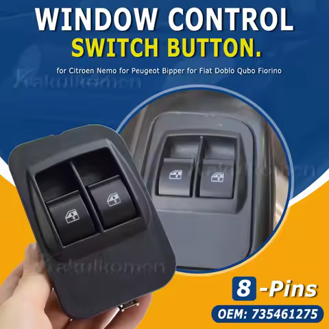 735518655 735461275 Car Accessories Master Window Switch Control Button For Citroen Nemo Peugeot Bipper Fiat Doblo Qubo Fiorino