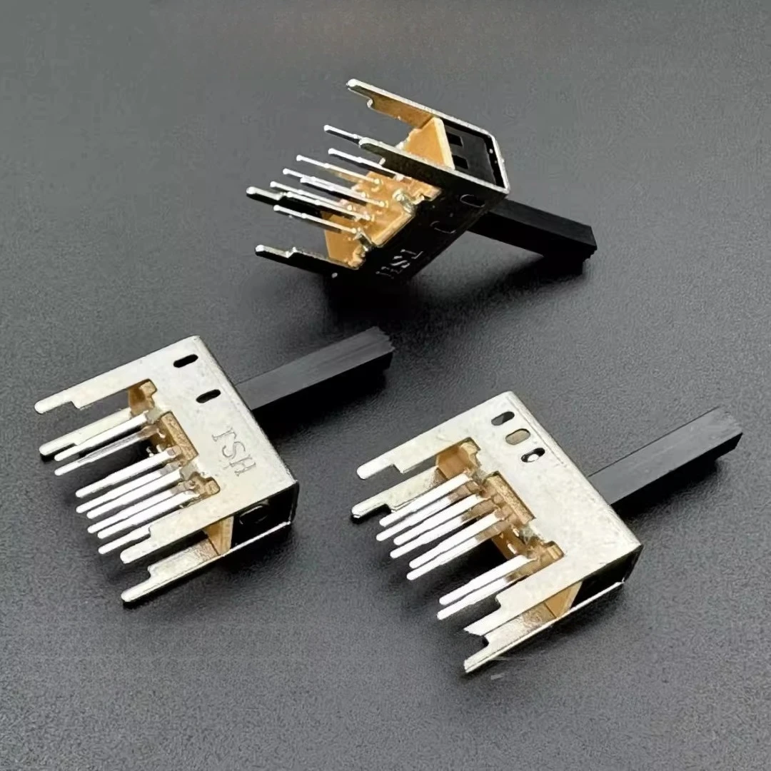 

100 шт. переключателей TSH SS23D14G15, двухрядные, 8-контактные, 3-позиционные, идеально подходят для усилителей, аудиооборудования и т.д.