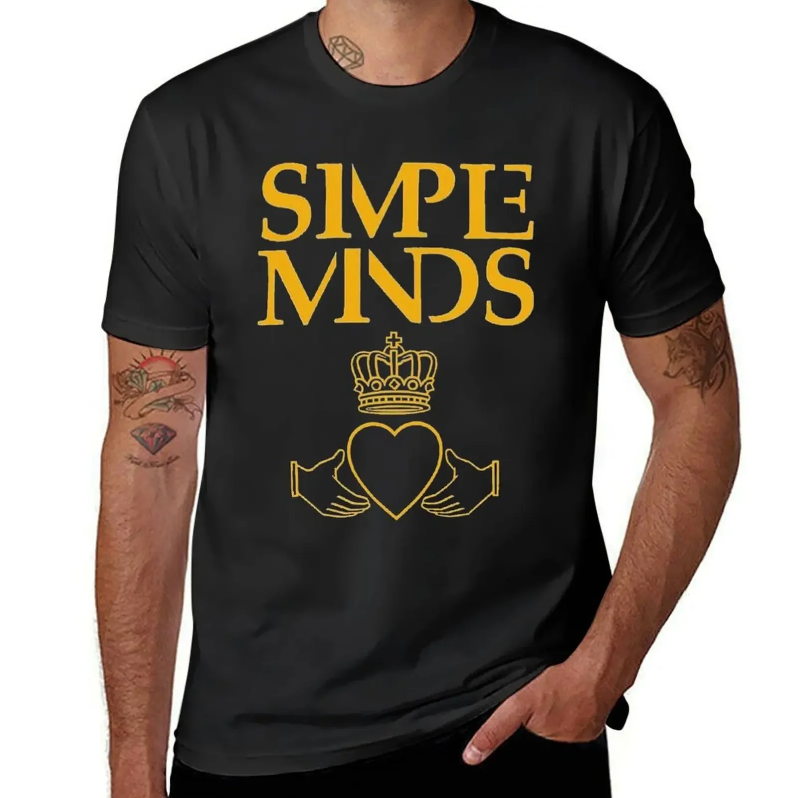 Simple Minds Logo T-Shirt baggy shirts vintage t shirts aesthetic clothes plain compression shirt men