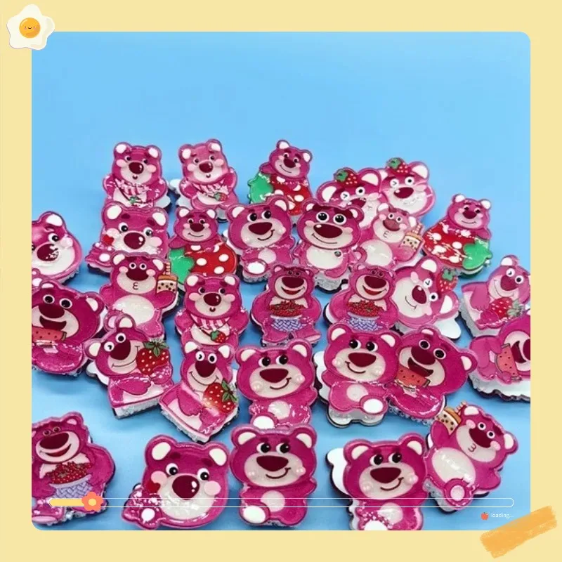 Disney Lotso Cartoon Acrylic Hairpins Kawaii Anime Action Figure Q Figural Anime Merchandise Decoration Cute Girl Birthday Gifts