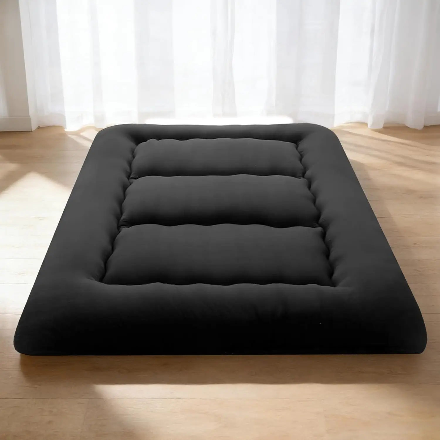 

Матрас Simple Deluxe Twin Tatami 4 дюйма, японский складной матрас-футон со съемным моющимся чехлом, портативная напольная кровать