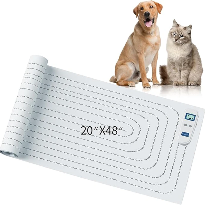 

Rechargeable Dog Training Pad Indoor Cat Deterrent Pad 3 Training Modes Pet Shock Pads Prevents Cats From Jumping onto Sofas