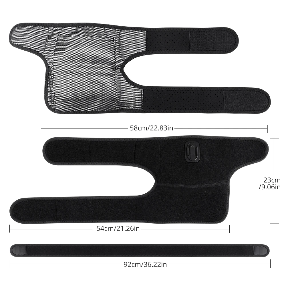 3-IN-1 เข่านวด APP ควบคุม Graphene ความร้อนการสั่นสะเทือนไฟฟ้าเข่าข้อศอกไหล่เข็มขัดนวดความร้อนแผ่นบีบอัดร้อน