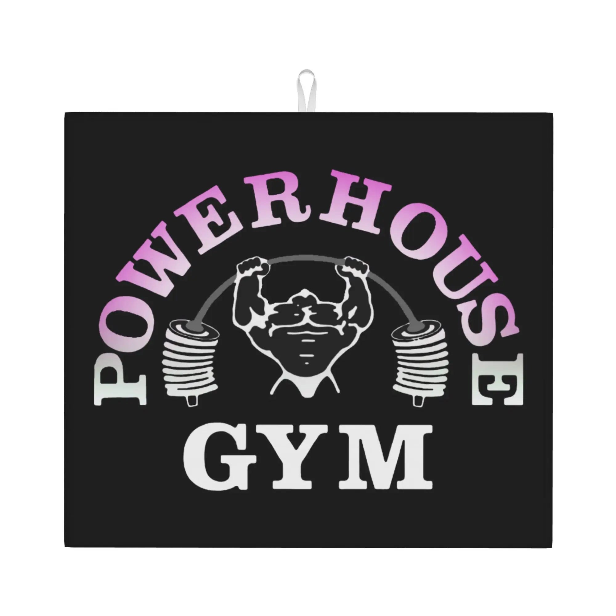 Powerhouse Gym Non Slip Kitchen Counter Protector Mat Barware Tableware Reusable Bodybuilding Fitness Drying Mat For Kitchen