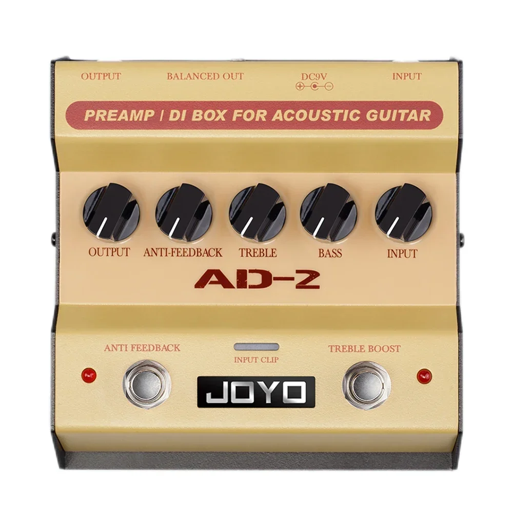 

JOYO AD-2 Acoustic Guitar Effect Pedal Built-in Dual Band EQ High Sensitivity DI Box Effect Acoustic Guitar Pedal