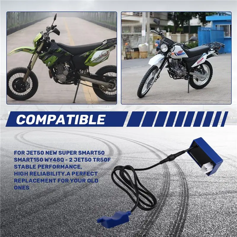 A13F-Motorcycle-Ignition 5 Pin AC Racing Digital Adjustable CDI Box For Rock Roll SUPER100 SHINERAY DREAM BIZ100 CD100 TR100F