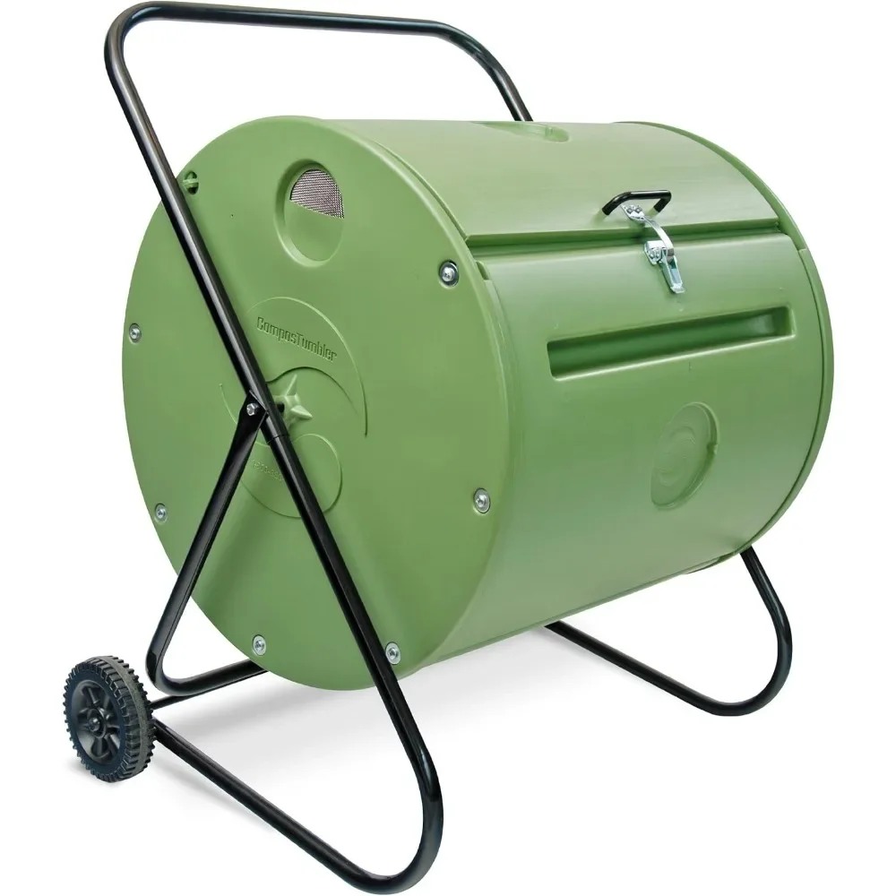 

Outdoor Large Composting Drum Box, 37 Gallon Outdoor Portable Composting Box, Green