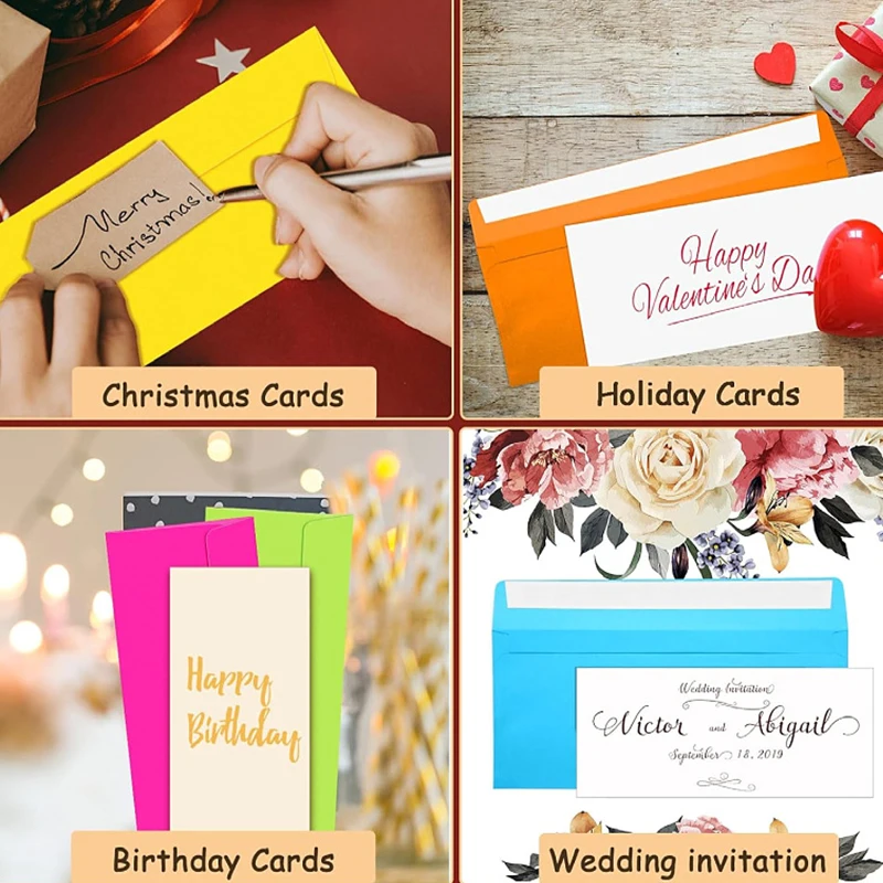 50Pcs Candy Color Blank Mini Paper Envelopes For Letter Wedding Party Invitation Greeting Cards Gift Business Cards Envelope