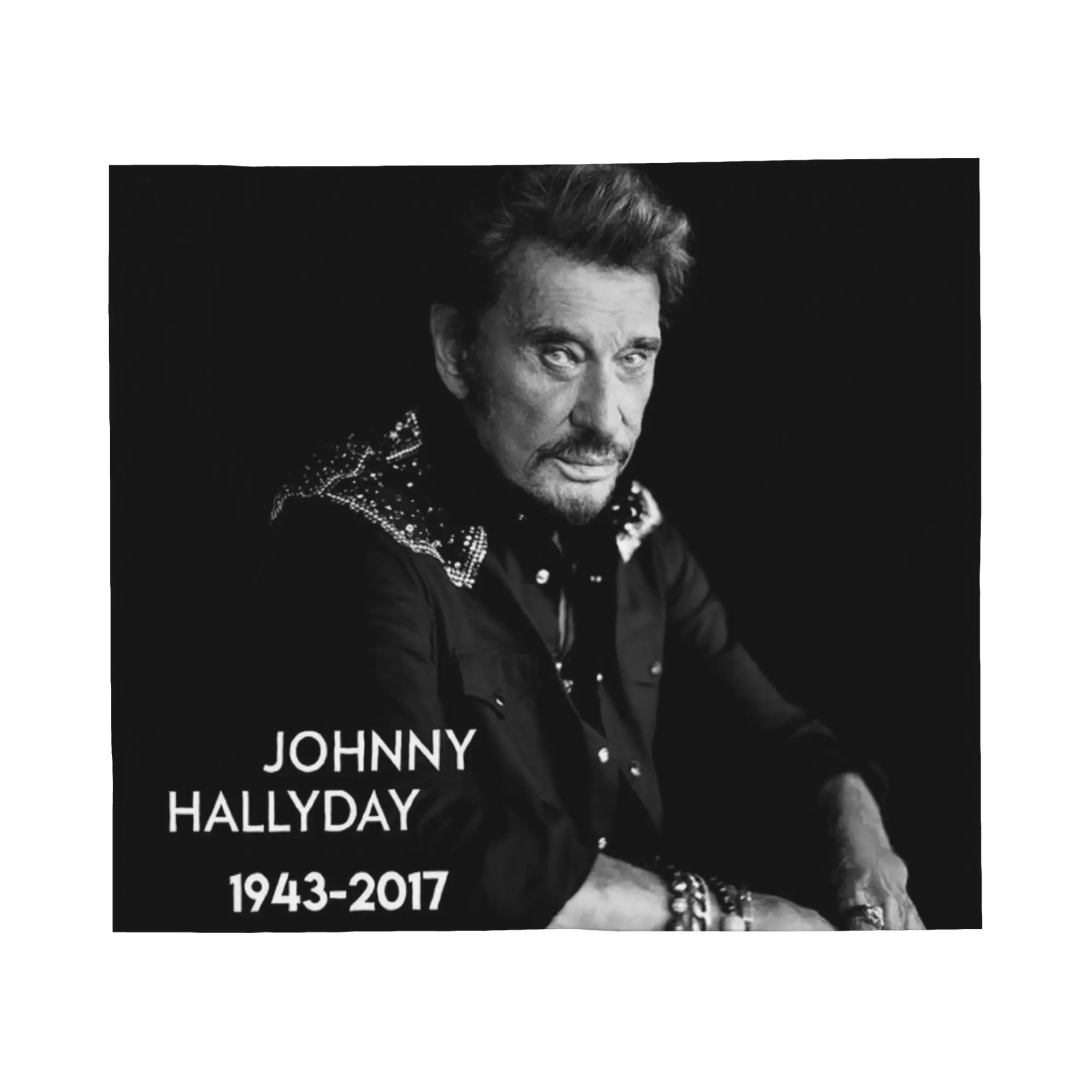 Johnny Hallyday Blanket Fashionable Flannel Funny Warm Throw Blankets for Home All Season