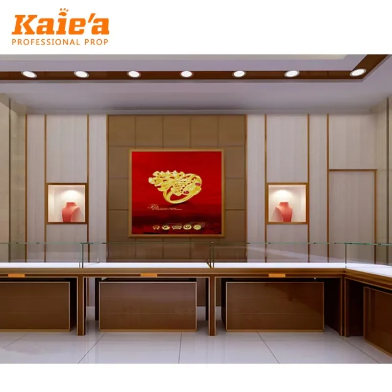 Custom Design Juweliergeschäft Design Metall Juweliergeschäft Glas Theke Display Vitrine