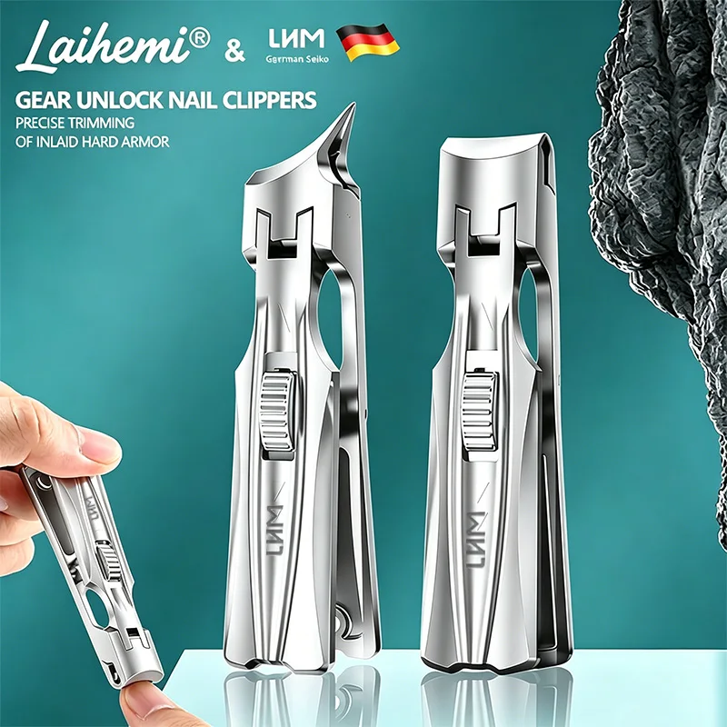 cortador-de-unhas-laihemi-gear-unlocking-silver-afiado-para-unhas-grossas-duras-e-encravadas