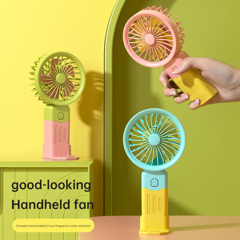 Best Selling Mini Handheld Fan Wireless Portable USB Rechargeable Quiet 3 Speed Fan for Home Office Outdoor Camping Summer