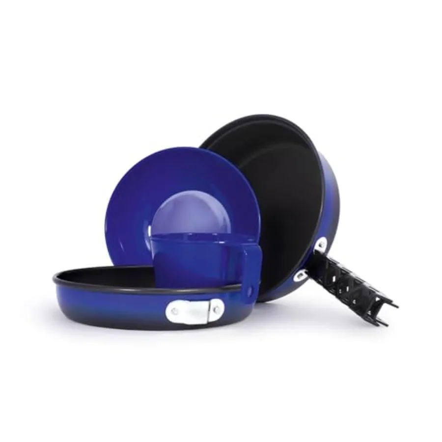 

Bugaboo Mess Kit High-Performance Ceramic Coated Cookset 8" Dual-Use Fry Pan/Lid 1 qt. Pot Accessories