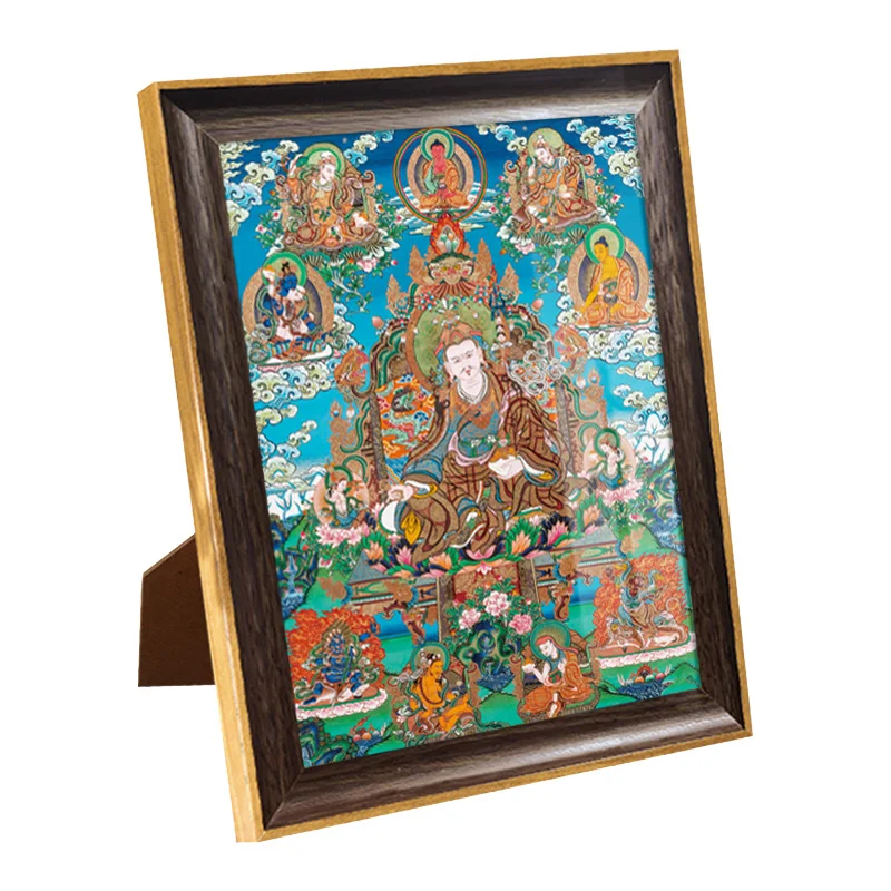 

Portrait study office table photo frame hanging painting Tibetan God of Wealth ornament Thangka relationship