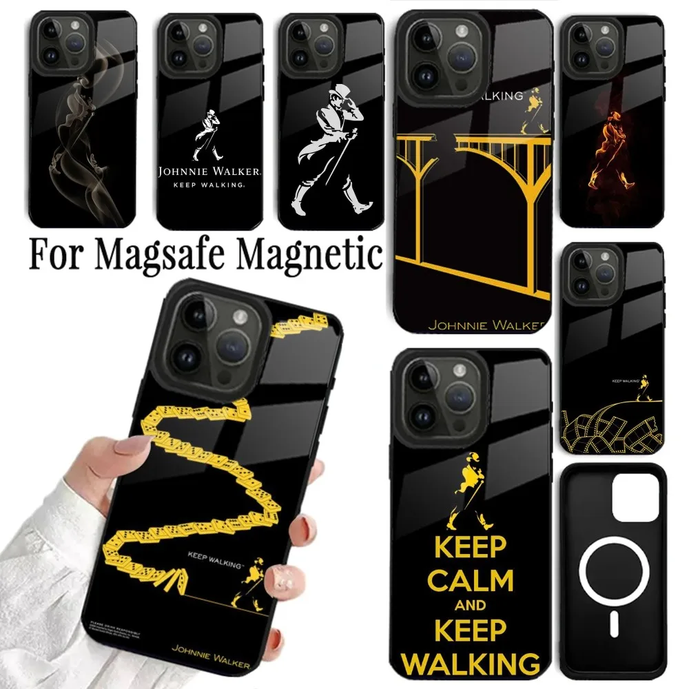 

J-Johnnie Walker Logo Phone Case For iPhone 15,14,13,12,11,Plus,Pro,Max Mini Magsafe Magnetic Wireless Charging