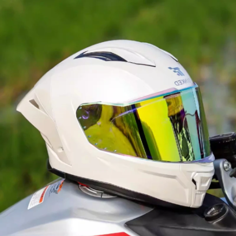 Tanked Motorcycle Helmet Challenger  Full Helmet Imitation Racing Motocross Safety Helmet Unisex All-season Riding DOT ECE