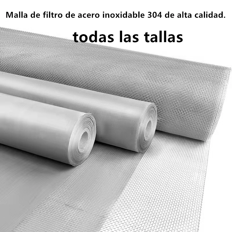 4 - 500 mesh, filtro de aço inoxidável 304 de todos os tamanhos malha de arame tecida tela de placa de peneira de arame