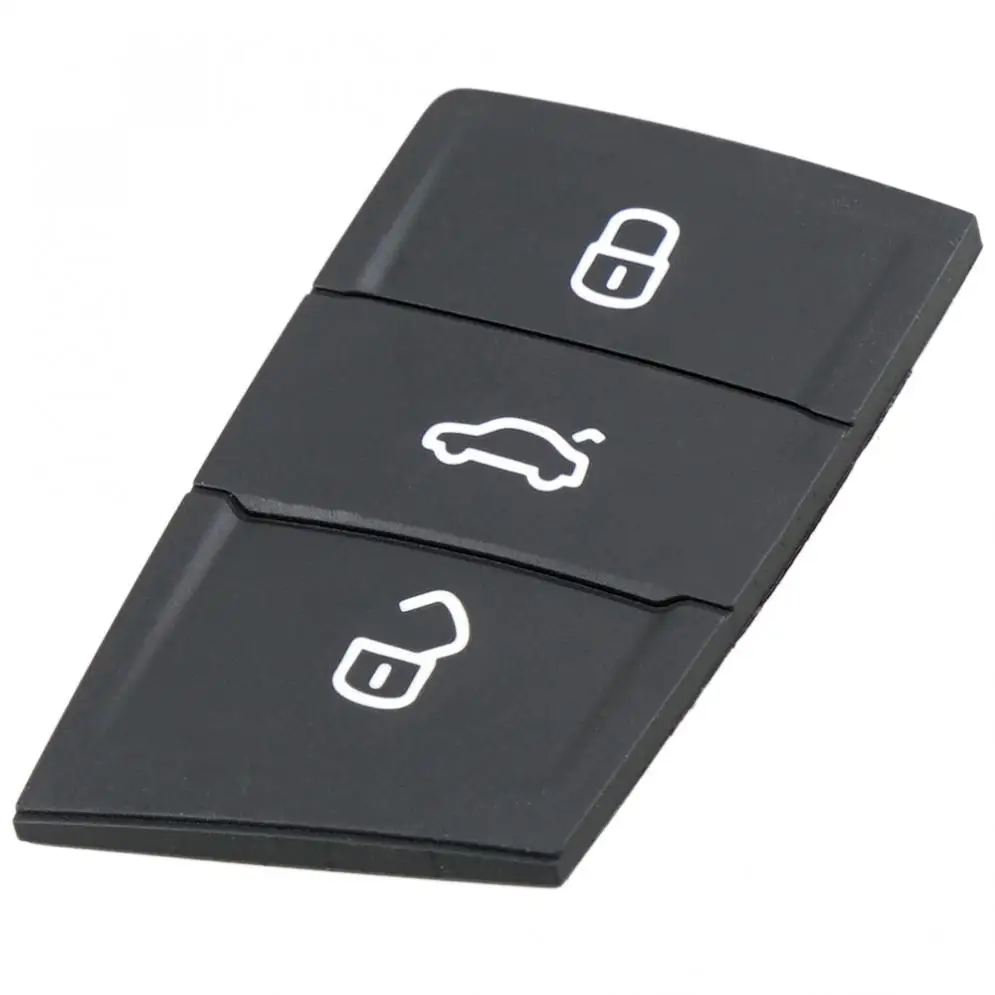 3 Knoppen Rubber Autosleutel Pad Fob Shell Vervanging Flip Sleutel Geval Voor Go Lf 7 4 5 Mk4 6 skoda Octavia Seat Leon Ibiza