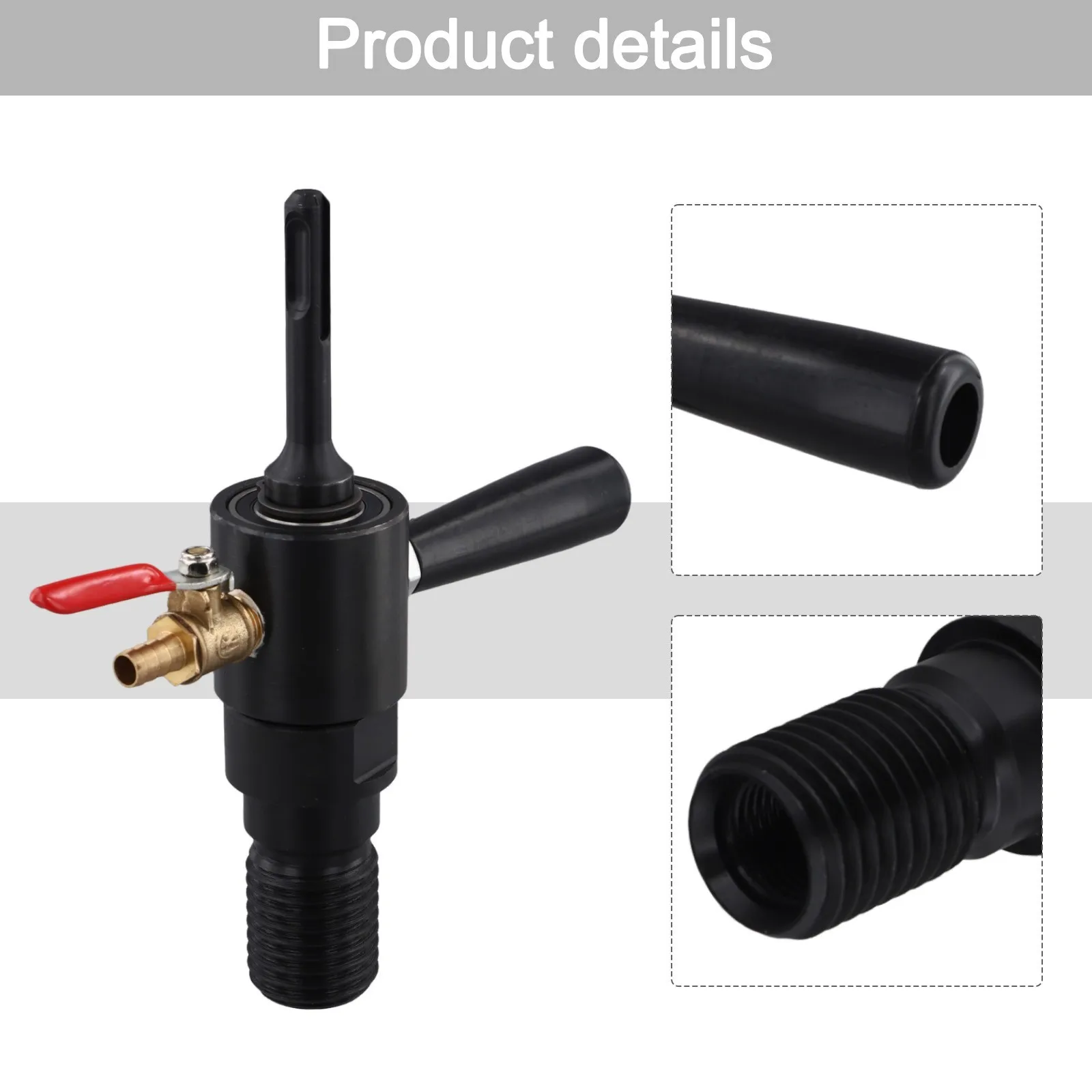 

Sturdy Water Injector Adapter for SDS MAX Chuck High Hardness Connector Ensures Stable & Smooth Water Flow for Core Drilling