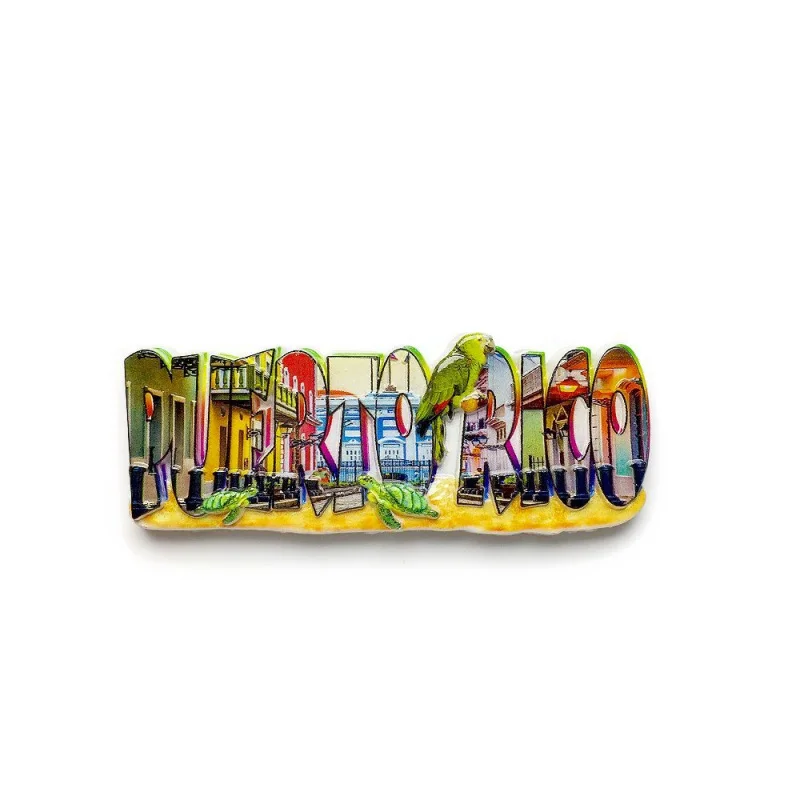 

Puerto Rico Travel Souvenir Collectible Kitchen Decoration Magnetic Refrigerator Magnet Gift