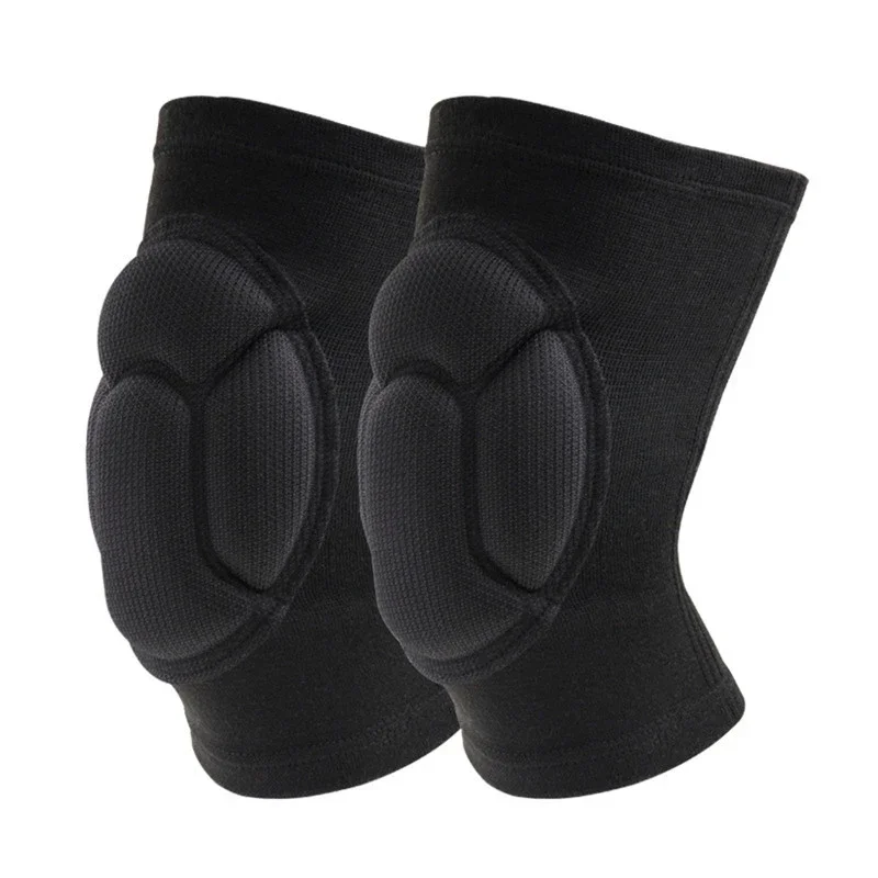 2PC Thickened protection Sports Kneepad Men Elastic Knee Pads Support Fitness Gear Basketball Brace Protector Male NonSlip Pads