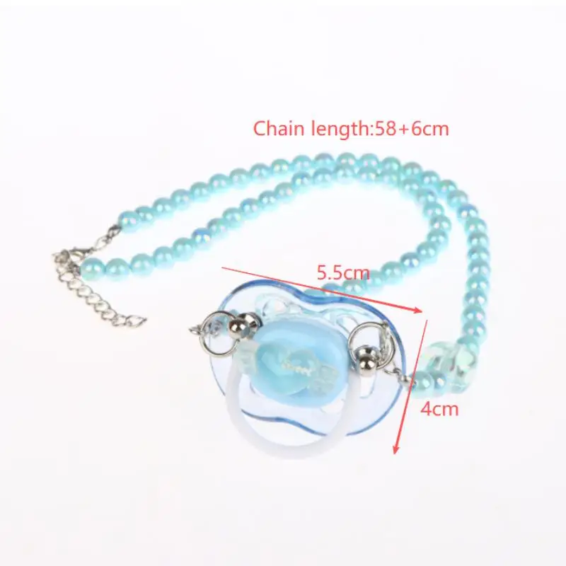 Soft Silicone High-end Adult Pacifier Creating An Exclusive Luxury Leisure Time Pink Silicone Pacifier Collar Couple Toy image 6