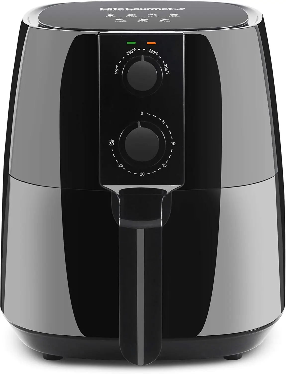 

Electric Digital Hot Air Fryer 1350Watts Oil-Less Healthy Cooker Timer & Temperature Controls 4 Quart Black