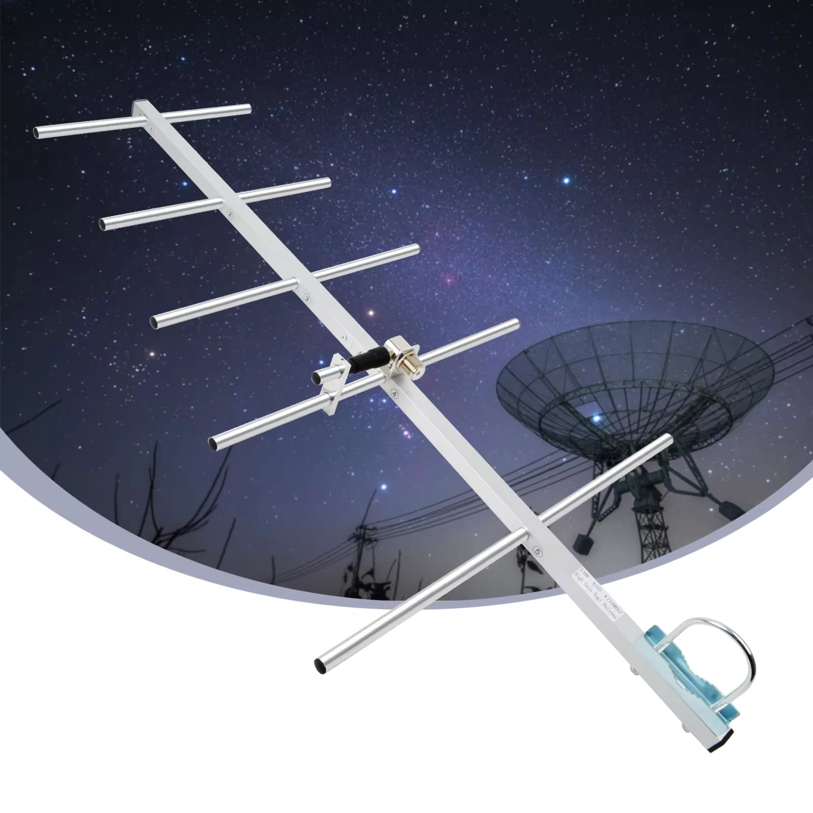

Yagi Outdoor Antenna Base Stations 9dBi UHF 70cm/UHF 400-470 MHz 5 Elements Antennas for Amateur Radio, Repeater System, 433mhz
