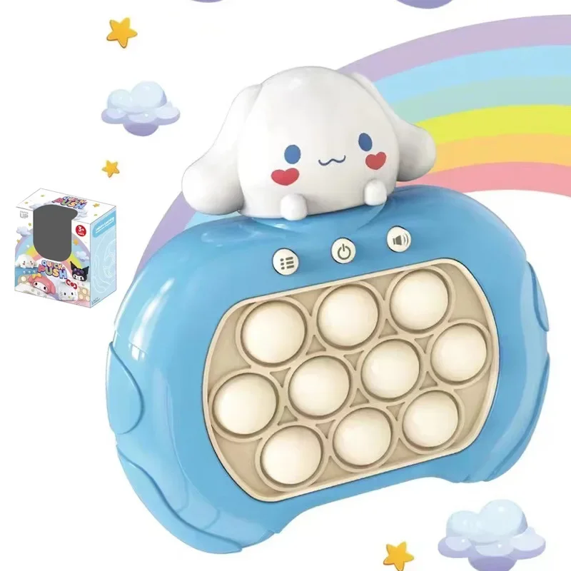 Kawaii Cinnamoroll Kuromi Quick Push Game Console Upgraded Fingertip Press It Competition Squeeze Relieve Stress Children Toys