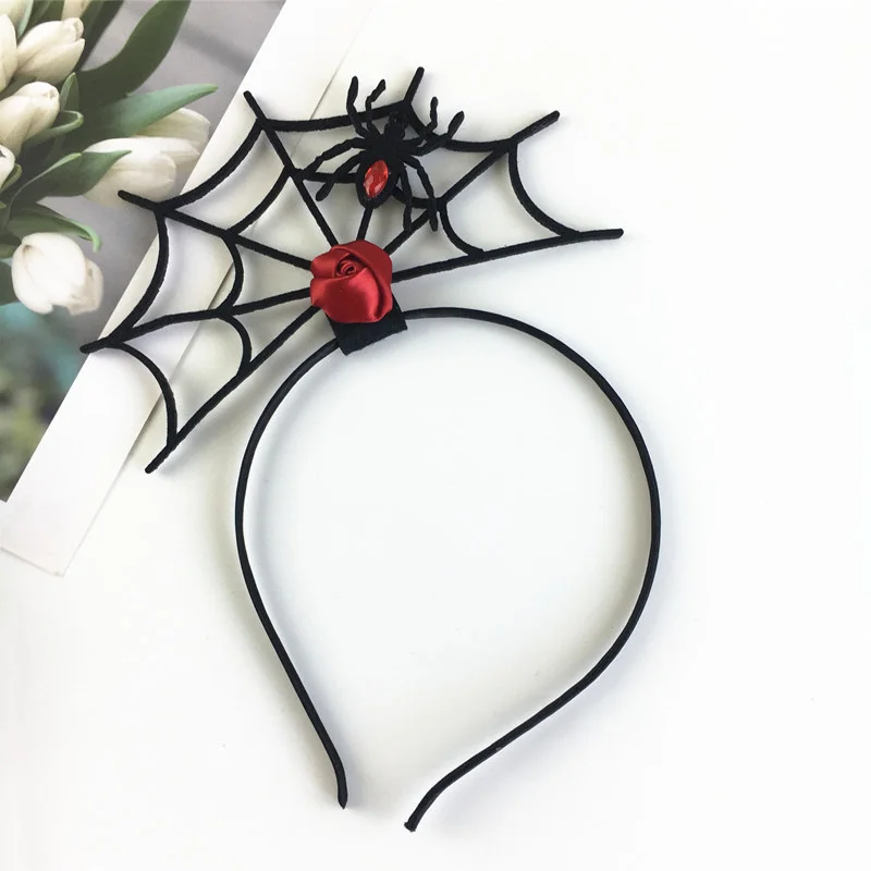 2024 Halloween Spider Hair Hoop Trickery Plan Decoration Happy Halloween Party Spider Headwear Kids Favor Haloween Hat