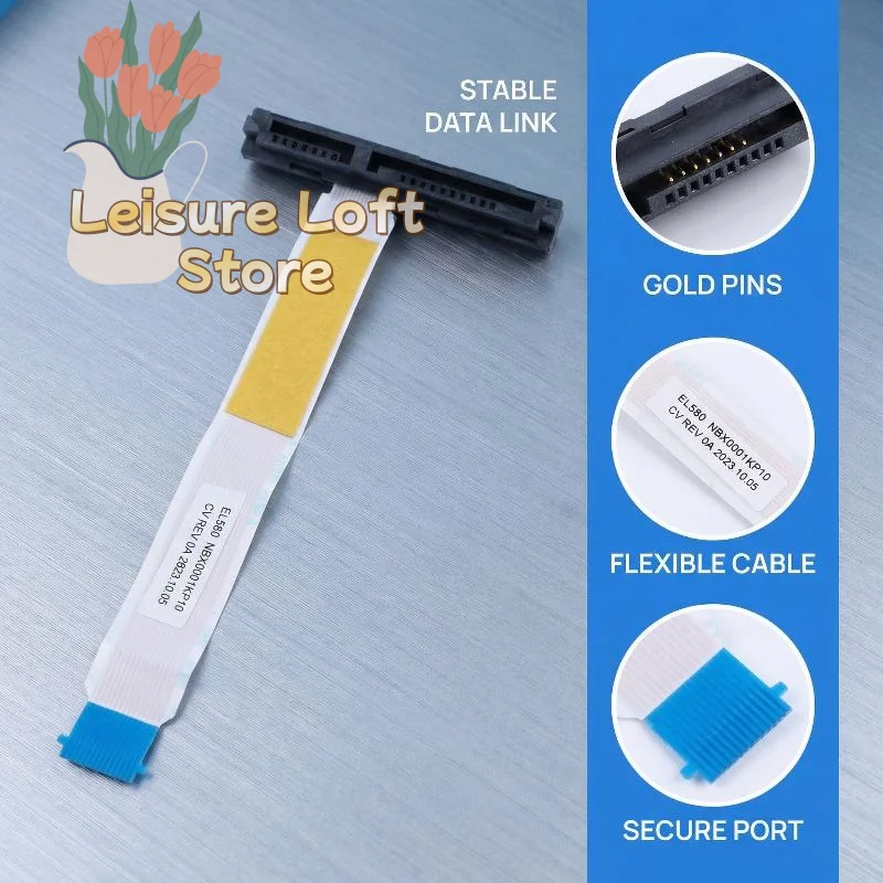 ThinkPad L580 EL580 L590 HDD Cable Fast Speed SATA Hard Drive Connector Easy Installation Laptop Repair Parts