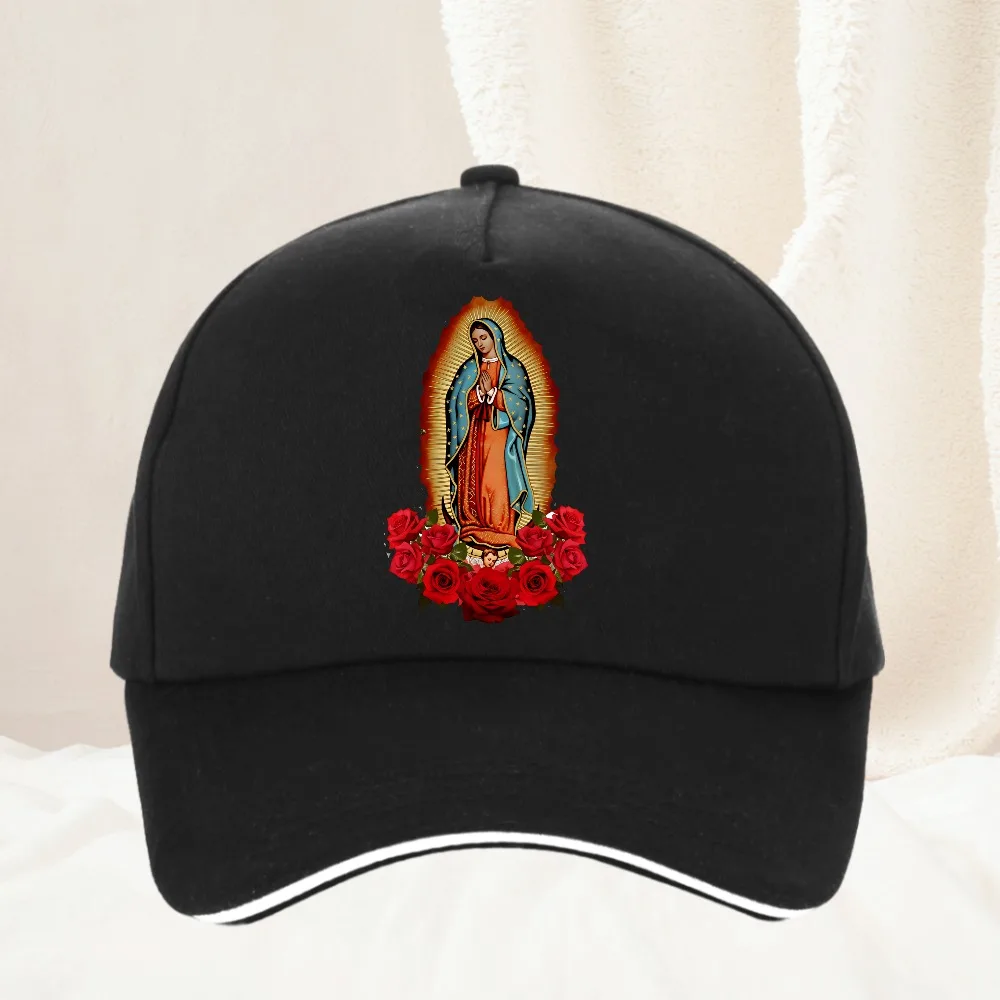 

Beautiful Christian Mary Of Virgin printing Baseball Cap Christian hat man Women's Virgin Mary Graphic caps Visor Hats