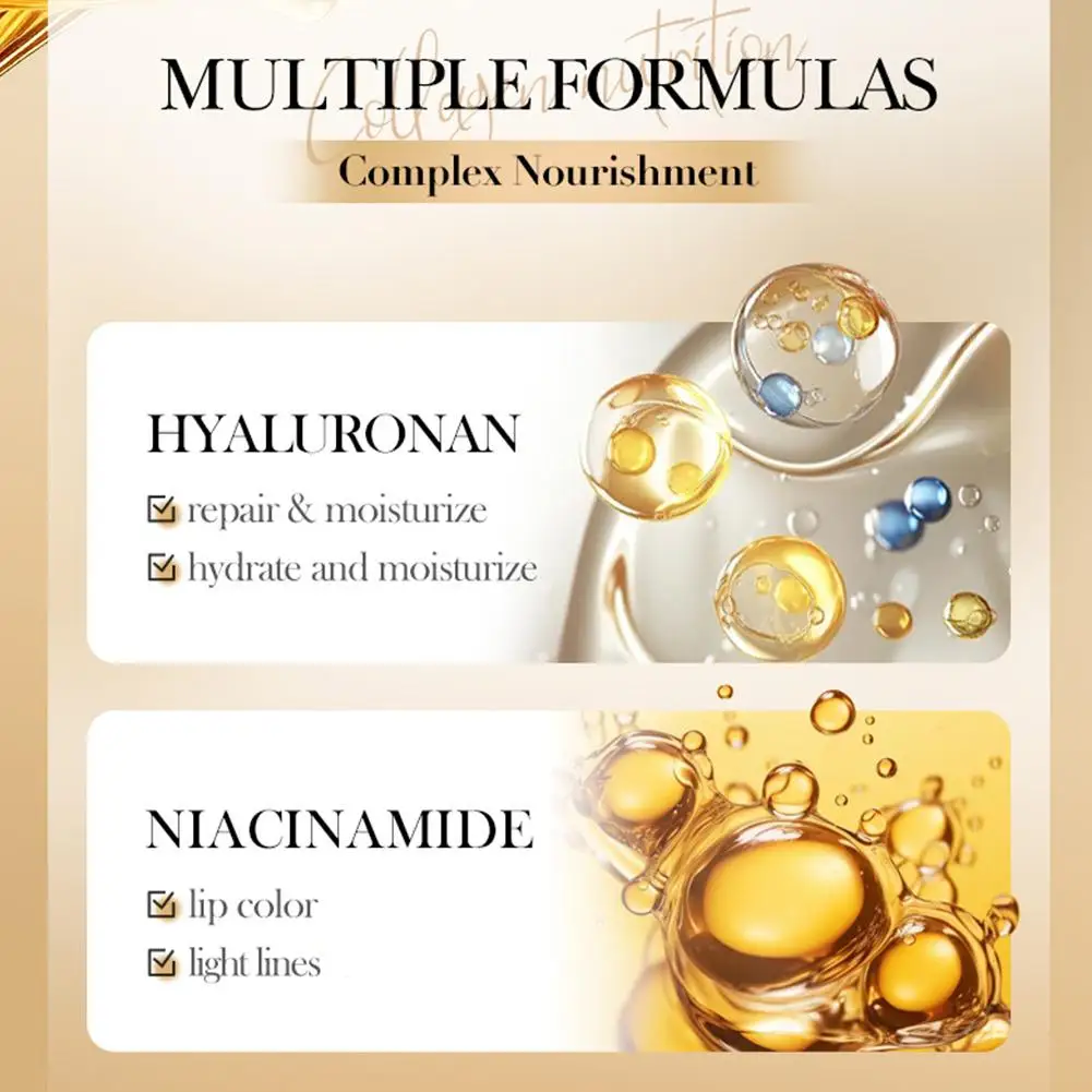 الكولاجين بلسم الشفاه مكافحة تكسير اشراق إصلاح مغذي ترطيب أحمر الشفاه الشفاه العناية بالبشرة ترطيب أحمر الشفاه 10 قطعة #3