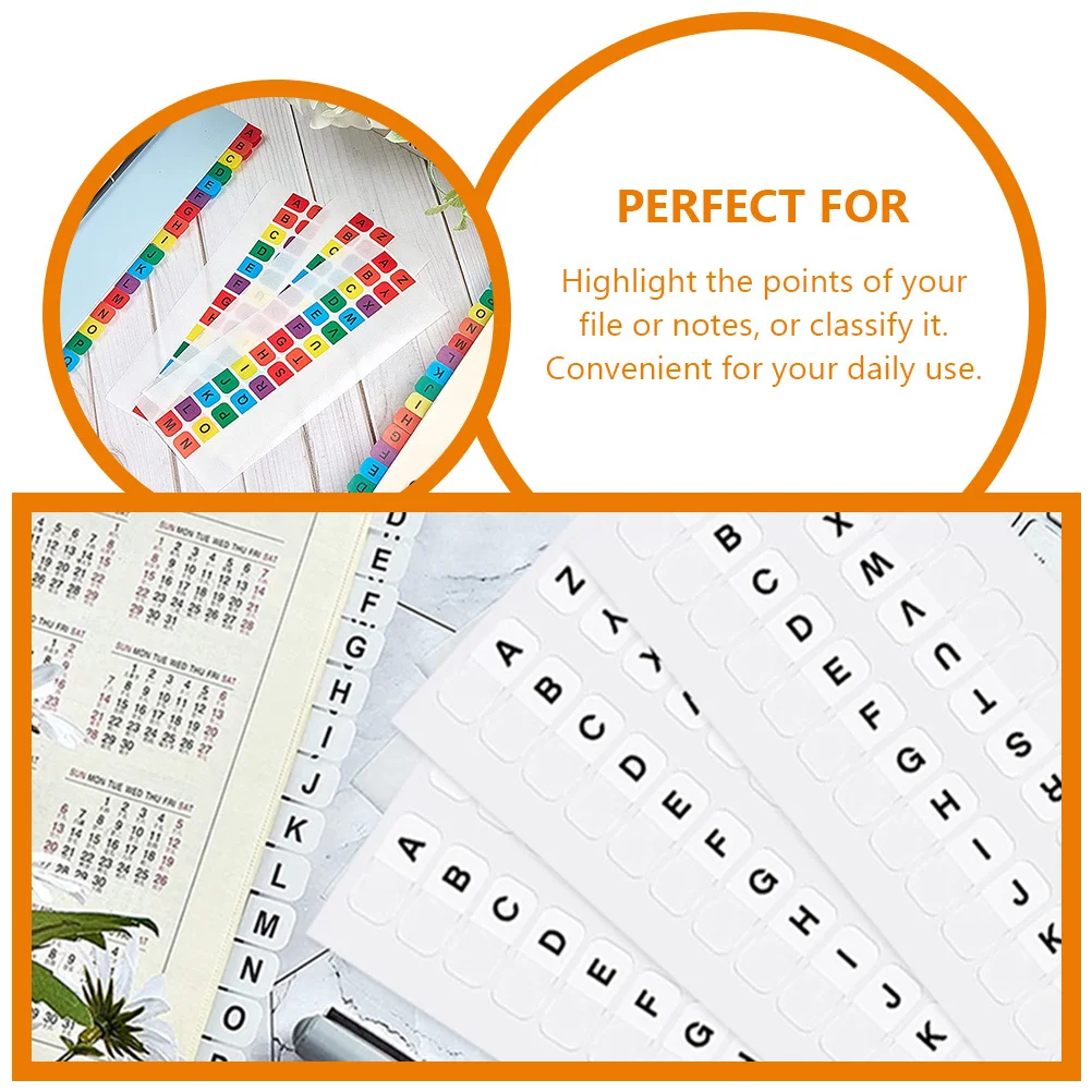 

Colorful Sticky Tabs 20 Sheets Alphabet Page Markers for Home Office School Reading Annotation Supplies Book Flags Notepad