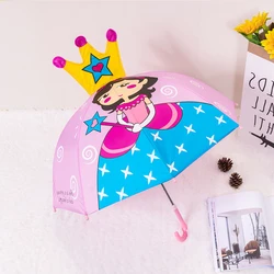 Children's Umbrella Cartoon Cute Princess Umbrella 3D Stereoscopic Boys and Girls Baby Design Umbrella