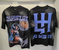 Camisetas de manga corta de algodón blanco y negro con diamantes de imitación y letras para hombre y mujer, camisetas holgadas con diamantes brillantes de Hip Hop Harajuku