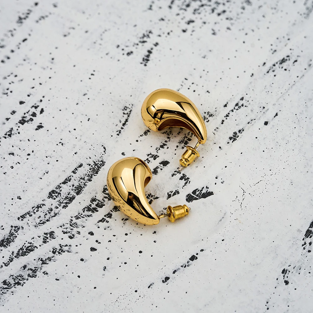 ENFASHION Aretes De Mujer MINI Glossy Stud Earrings For Women 18K Gold Color In Earings Fashion Simple Jewelry Party E231468