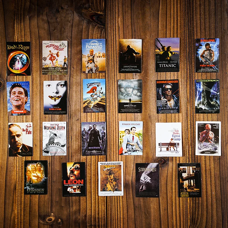 23pcs Classic movie mini poster stickers/Scrapbooking Stickers /Decorative Sticker /DIY Craft Photo Albums