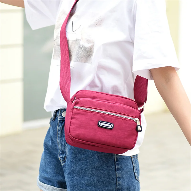 2023 Casual Designer Women Shoulder Bag Nylon Female Handbag Shoulder Bag Waterproof Girls Messenger Bags Crossbody Women Small