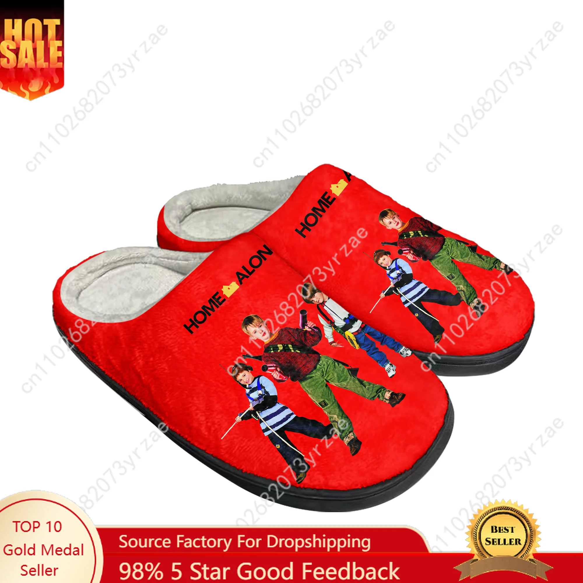 

Home Alone Cotton Shoe Family Slipper Mens Womens Teenagers High Quality Fashion Plush Indoor Casual Warm Shoes Custom Slipper
