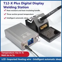 OSS T12-X Plus Soldering Station With T12 Tips Electronic Soldering Iron For BGA PCB Phone Repair Welding Platform Rework Tools