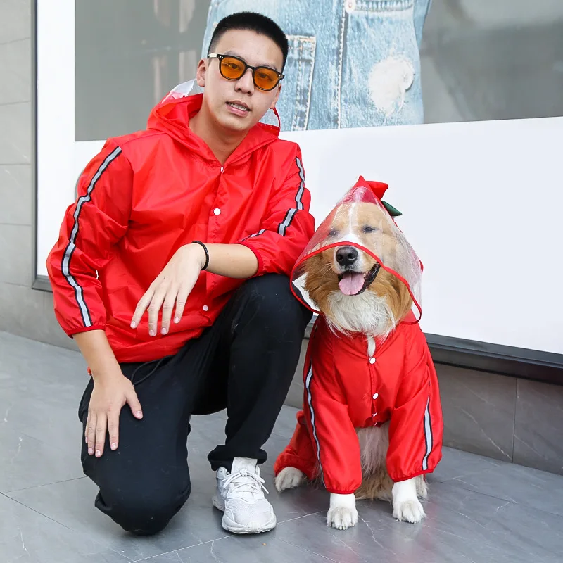 Pet Dog Raincoat Fashion Dinosaur Frog Style Jumpsuit Waterproof Dog Jacket Puppy Water Resistant Clothes for Dogs Pet Coat