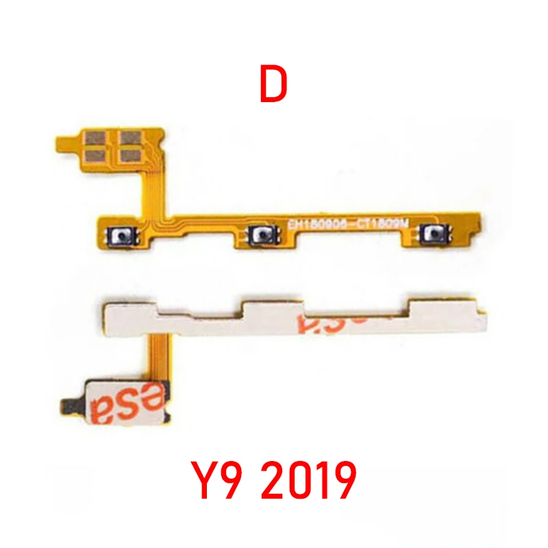 1szt Przełącznik zasilania On Off Dla Huawei Y5 Y6 Y7 Y9 2019 Play 8A/Enjoy 9E 9Plus Przycisk głośności Przycisk boczny Elastyczny kabel Części zamienne — zdjęcie 6