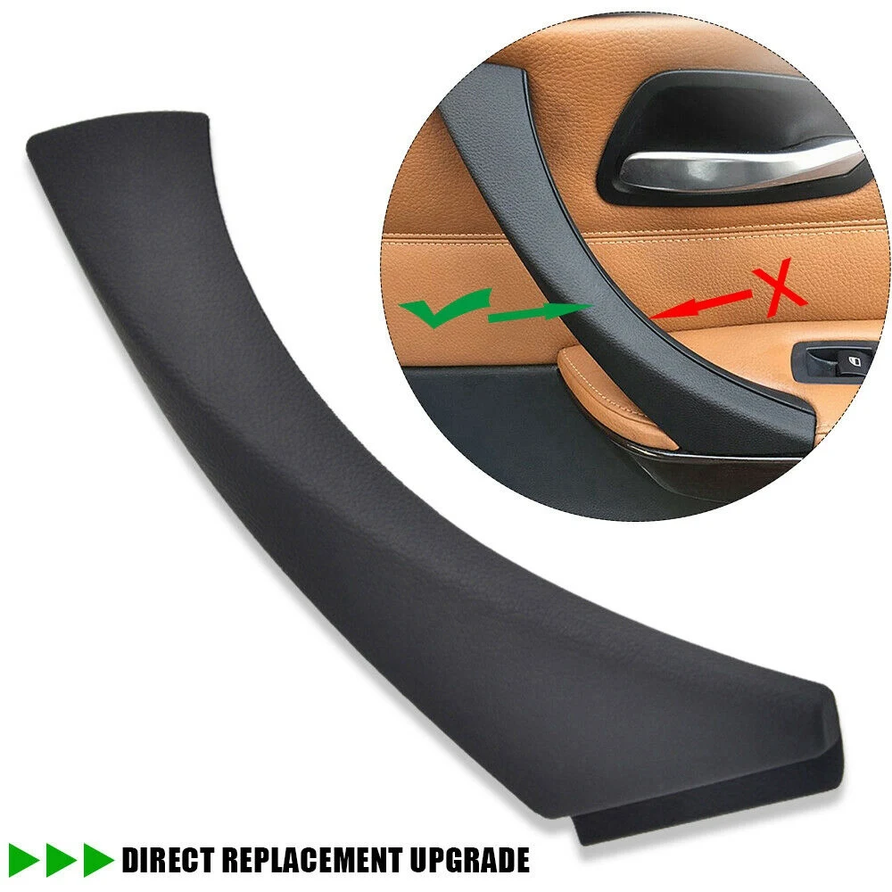 Black for -BMW E90 E91 3-Series Sedan 2006-2012 Right Inner Door Panel Handle Outer Trim Cover 51419150336