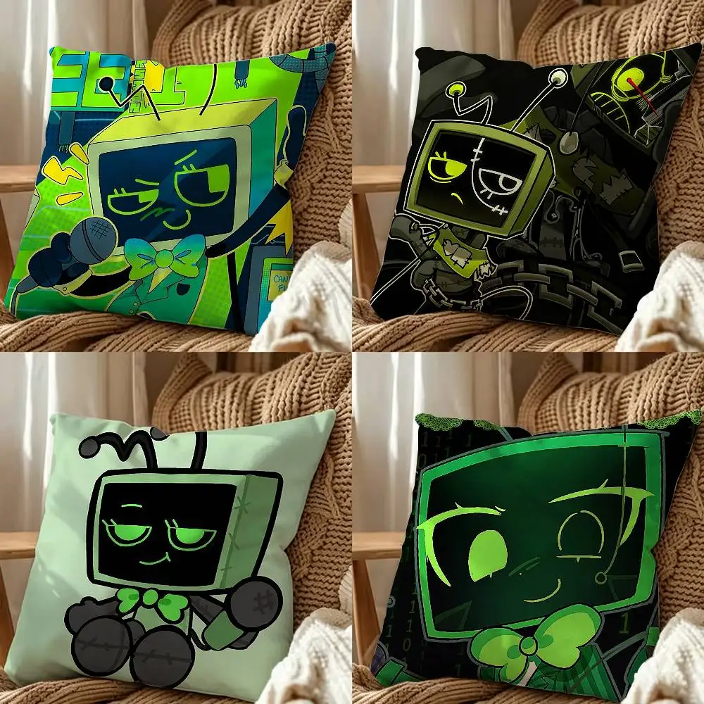 Cartoons Dandys World Vee Square Double-Sided Printed Pillow Case Sofa Cushion Cover Bedroom Bedside Decor