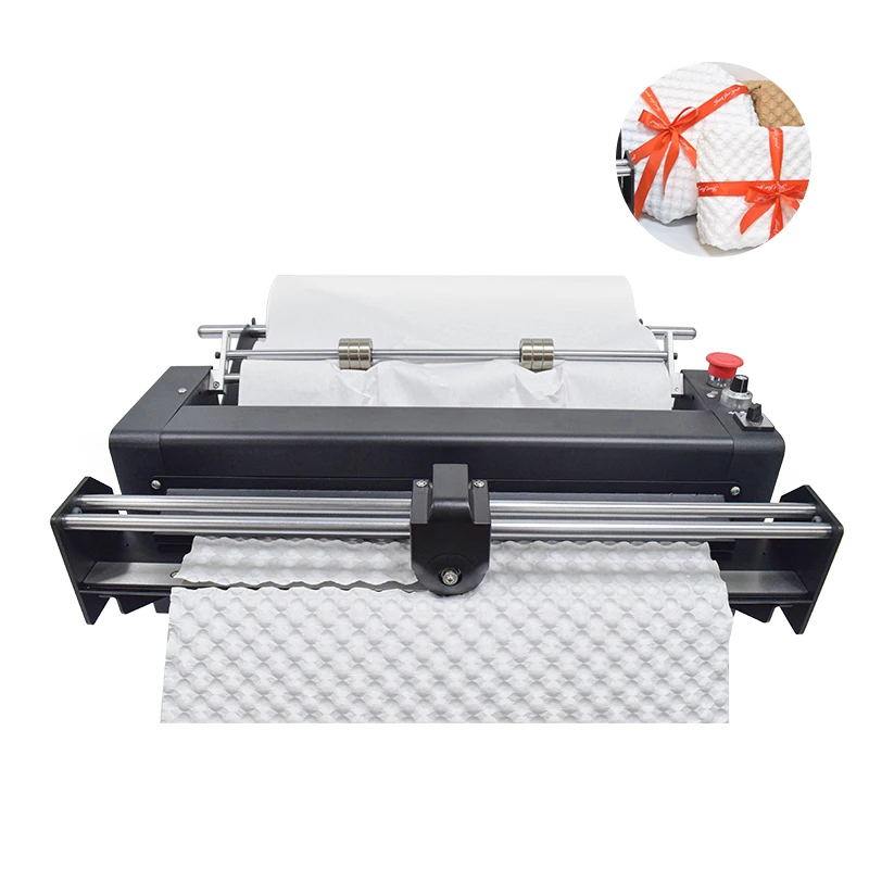 Cushion Wrapping Protective Void Fill Kraft Pad Custom Packaging Paper Bubble Making Machine